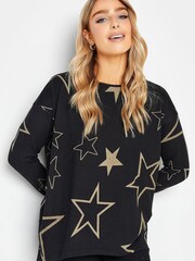 M&Co Black Star Jumper - Image 1 of 4