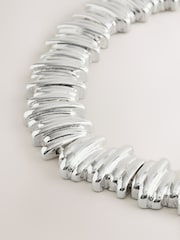 Sølv Tone - Chunky Necklace - Bilde 2 av 3