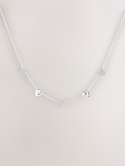 Tono plateado - Sparkle Pave Heart Necklace - Imagen 1 de 3