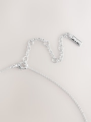 Tono plateado - Sparkle Pave Heart Necklace - Imagen 2 de 3