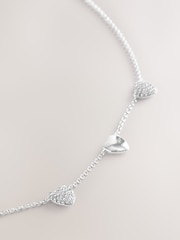 Tono plateado - Sparkle Pave Heart Necklace - Imagen 3 de 3