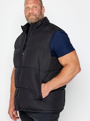 BadRhino Big & Tall Black Padded Collar Gilet - Image 2 of 4