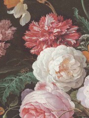 Woodchip & Magnolia Black Dutch Floral Wallpaper - Image 4 of 4
