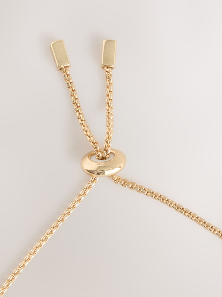 Gold Tone Sparkle Pully Bracelet - Image 3 of 3