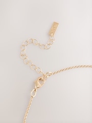 Gold Tone Sparkle Heart Necklace - Image 2 of 3