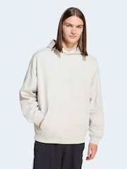adidas Originals White Premium Essentials Hoodie - Image 1 of 6