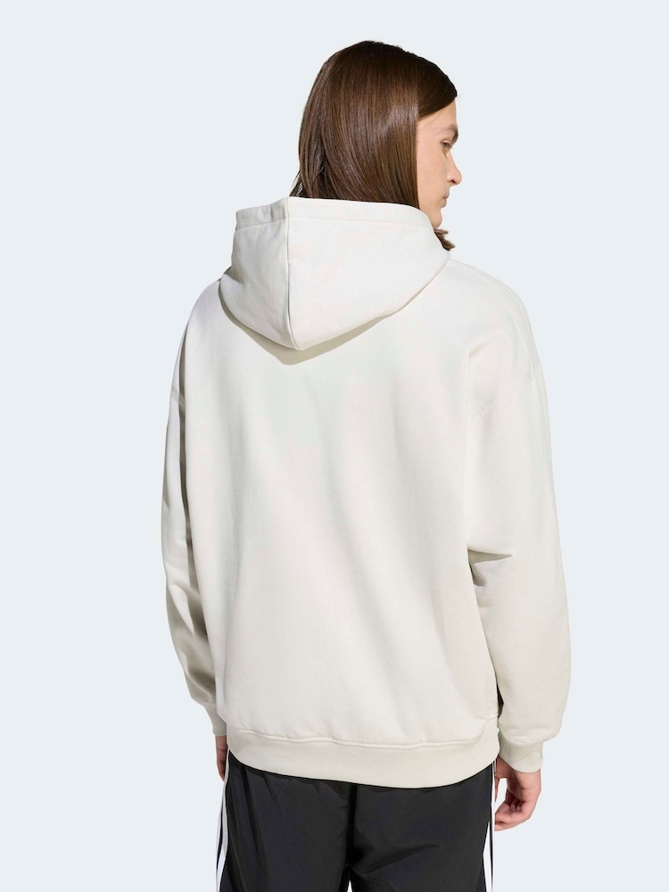 adidas Originals White Premium Essentials Hoodie - Image 2 of 6