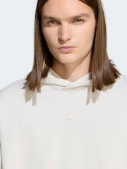 adidas Originals White Premium Essentials Hoodie - Image 4 of 6