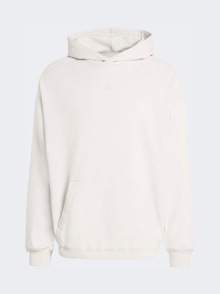 adidas Originals White Premium Essentials Hoodie - Image 6 of 6