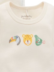 Purebaby Short Sleeve Bodysuits 2 Pack - Imagen 4 de 5