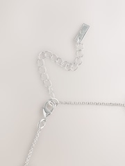 Silver Tone Sparkle Heart Necklace - Image 2 of 3