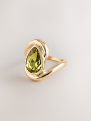 Tono dorado - Stone Wrap Around Ring - Imagen 1 de 3