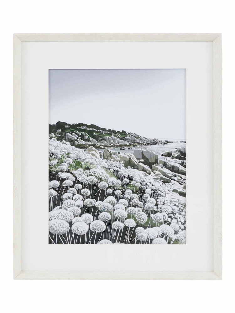 Gallery Home White Tides and Wild Flowers I Framed Art 550x40x650mm - Image 1 of 4 Gallery Home White Tides and Wild Flowers I Framed Art 550x40x650mm - Image 1 of 4