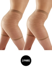 Pretty Polly Lace Anti-Chafing Shorts 2 Pack - Image 2 of 3