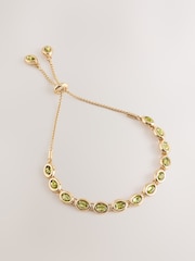 Gold Tone Sparkle Stone Pully Bracelet - Image 1 of 3