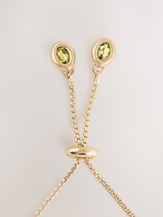 Gold Tone Sparkle Stone Pully Bracelet - Image 3 of 3