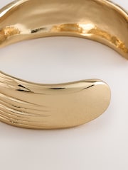 Gold Tone Twisted Cuff Bracelet - Image 3 of 3