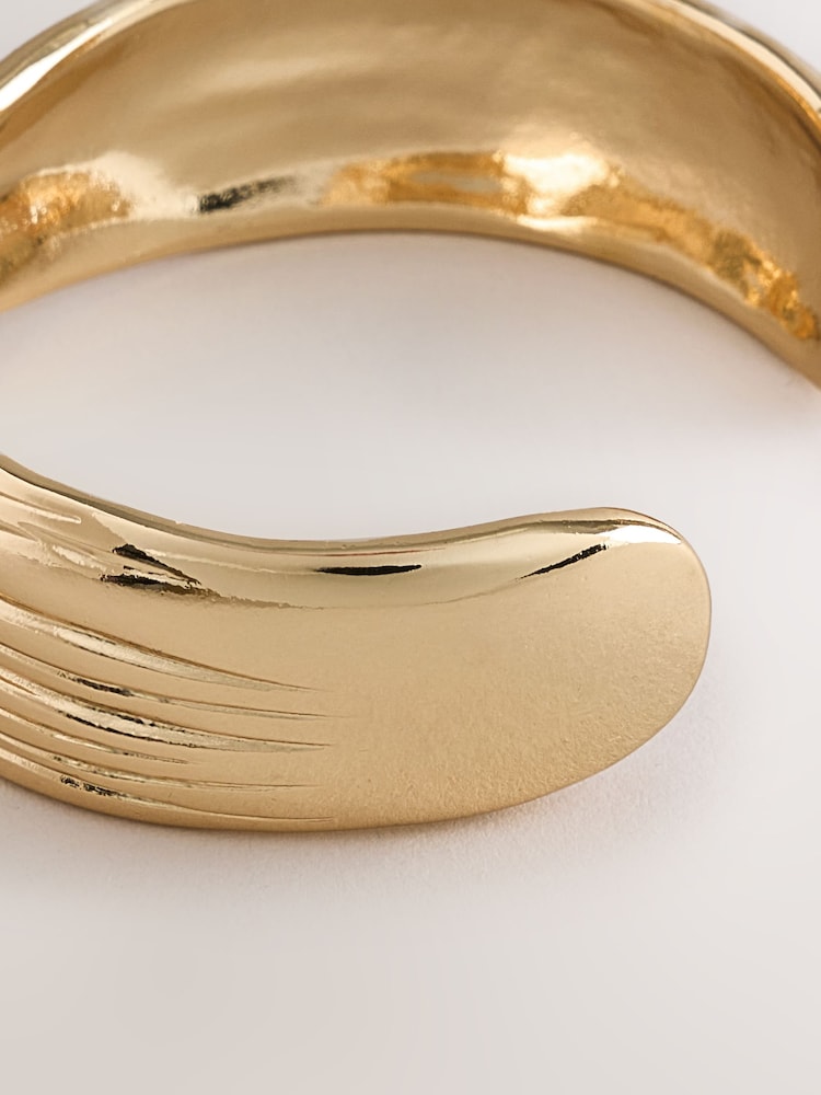 Gold Tone Twisted Cuff Bracelet - Image 3 of 3