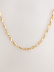 Gold Tone Twisted Chain Necklace - Image 1 of 3