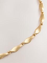 Gold Tone Twisted Chain Necklace - Image 3 of 3