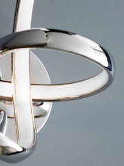 Chrome Sculptural LED Wall Light - Image 1 of 3
