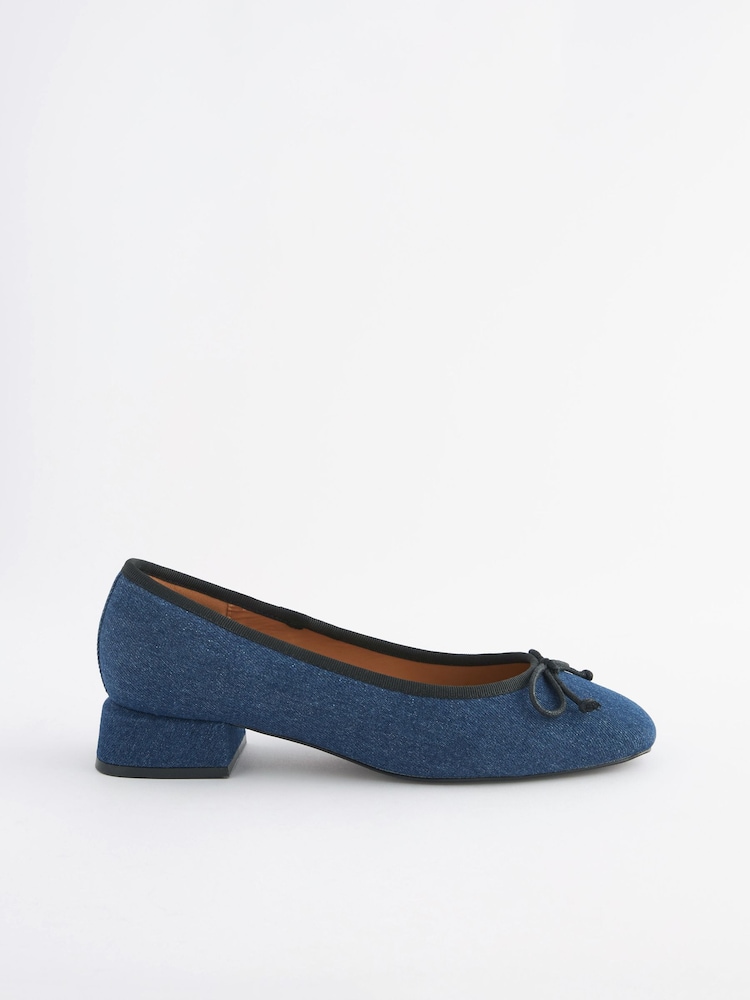 Denim - Forever Comfort Ballerinas mit Blockabsatz - Bild 1 von 5 Denim - Forever Comfort Ballerinas mit Blockabsatz - Bild 1 von 5