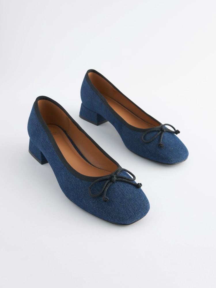 Denim - Forever Comfort Ballerinas mit Blockabsatz - Bild 2 von 5 Denim - Forever Comfort Ballerinas mit Blockabsatz - Bild 2 von 5