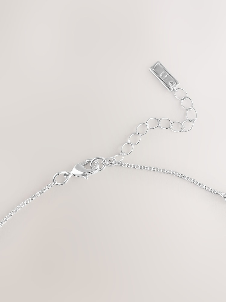 Silver Tone Twisted Chain Necklace - Image 2 of 3