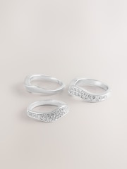 Tono plateado - Sparkle Pave Ring Pack - Imagen 2 de 3
