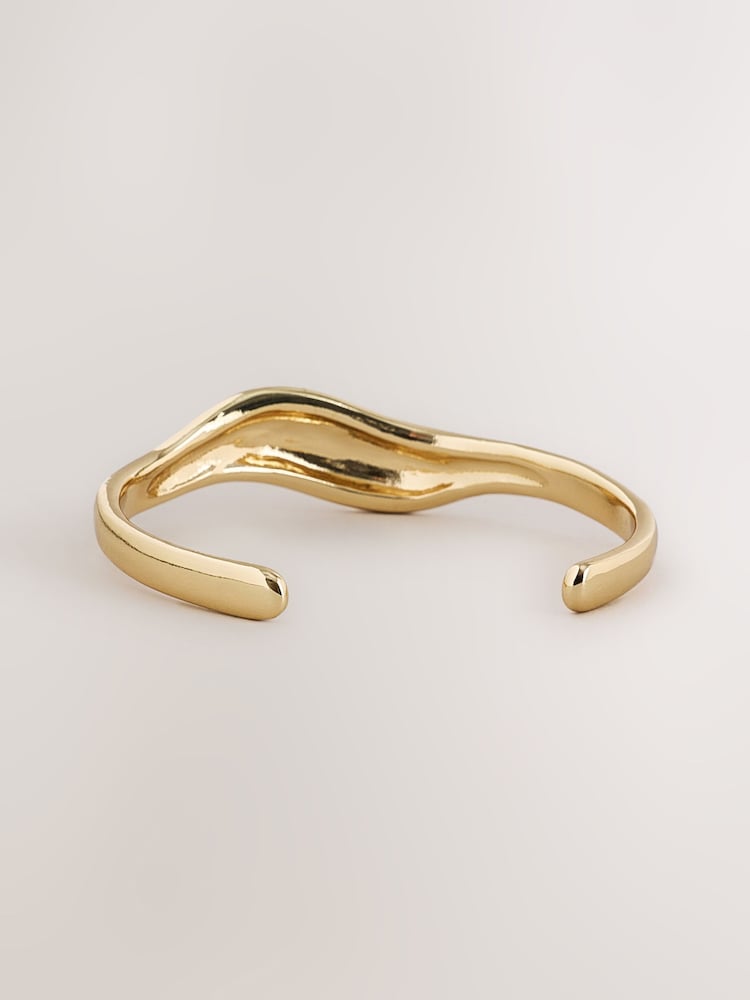Gold Tone Sparkle Cuff Bracelet - Image 3 of 3