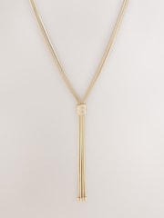 Zlatno Tone - Knot Long Necklace - Slika 1 od 3