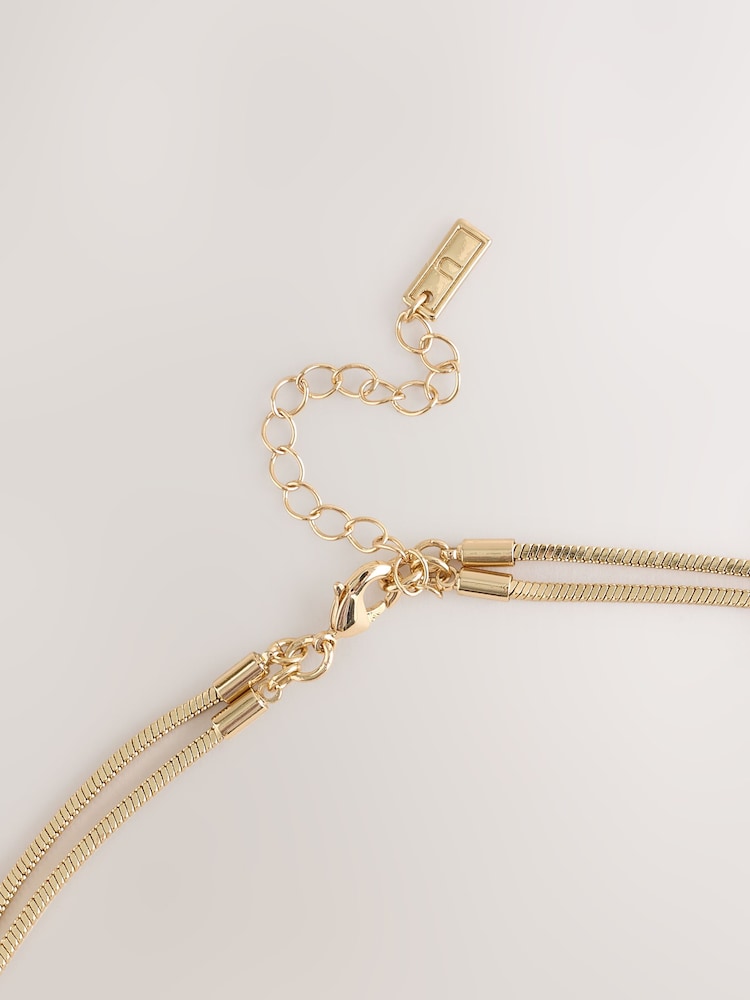 Zlatno Tone - Knot Long Necklace - Slika 2 od 3 Zlatno Tone - Knot Long Necklace - Slika 2 od 3