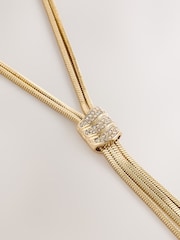 Zlatno Tone - Knot Long Necklace - Slika 3 od 3