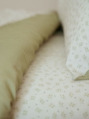 Little Dutch Green Blueberry Leaves Cot Duvet Cover - Image 1 of 2