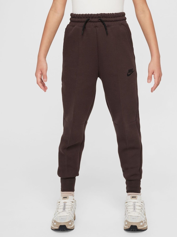 Nike Brown Tech Fleece Joggers - Image 1 of 7