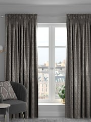 Grey Geo Texture Made To Measure Curtains - Image 1 of 9