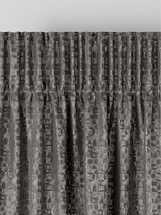Grey Geo Texture Made To Measure Curtains - Image 5 of 9