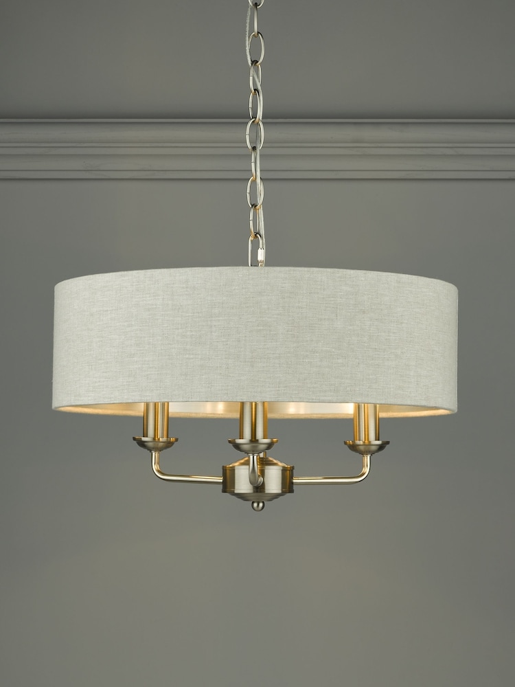 Laura Ashley Chrome Sorrento Ceiling Light - Image 1 of 6