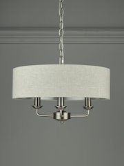 Laura Ashley Chrome Sorrento Ceiling Light - Image 2 of 6