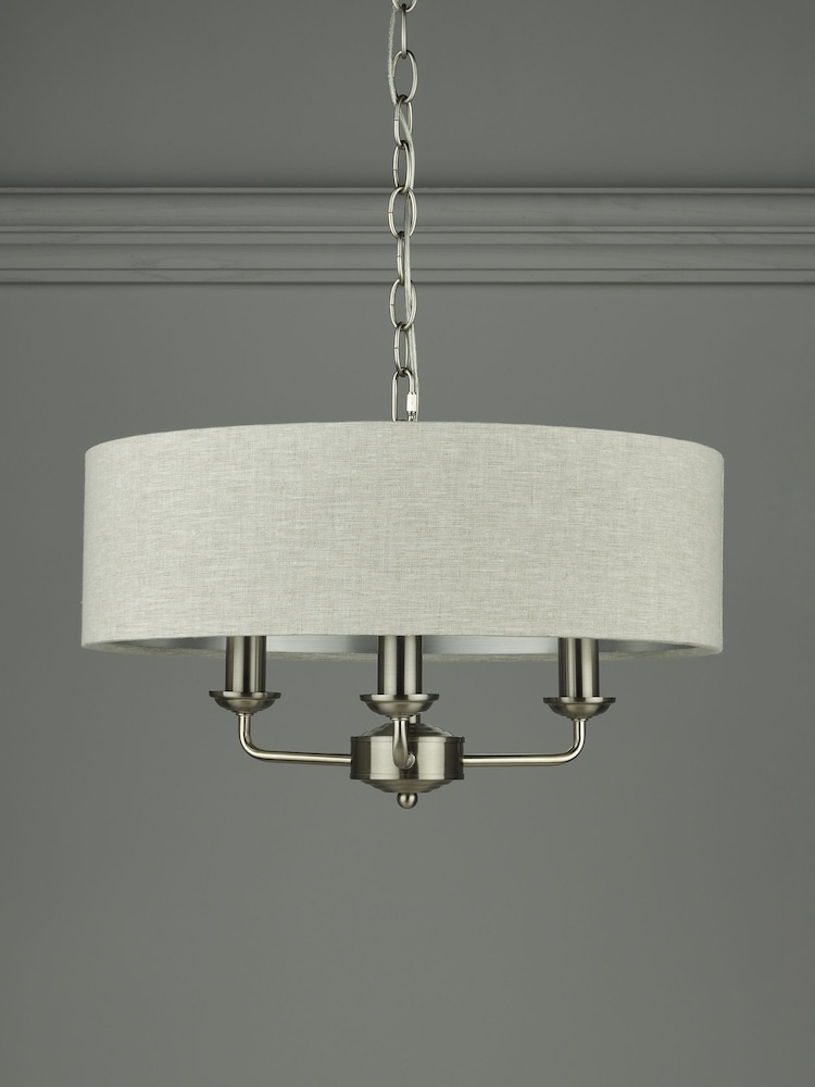 Laura Ashley Chrome Sorrento Ceiling Light - Image 2 of 6