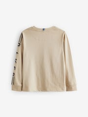 Baker by Ted Baker Long Sleeve Logo 100% Cotton T-Shirt - Image 12 of 14