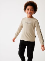 Baker by Ted Baker Long Sleeve Logo 100% Cotton T-Shirt - Image 3 of 14