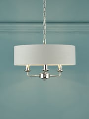 Laura Ashley Silver Sorrento Ceiling Light - Image 1 of 5