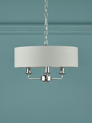 Laura Ashley Silver Sorrento Ceiling Light - Image 2 of 5