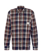Barbour® Navy Relaxed Fit Hanley 100% Cotton Check Shirt - Image 6 of 6