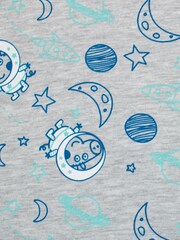 Character Silver Blue George Pig 100% Cotton Pyjamas 2 Pack - Image 5 of 5