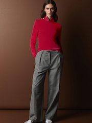 Red Premium Long Sleeve Roll Neck Top - Image 4 of 5