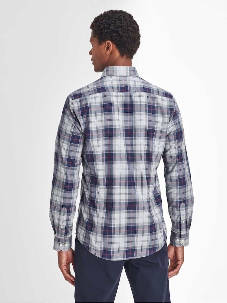 Barbour® Blue Wetheram Tartan 100% Cotton Chech Shirt - Image 2 of 6