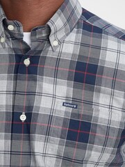 Barbour® Blue Wetheram Tartan 100% Cotton Chech Shirt - Image 5 of 6