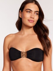 Victoria's Secret Black Hardware Bandeau Bikini Top - Image 2 of 5